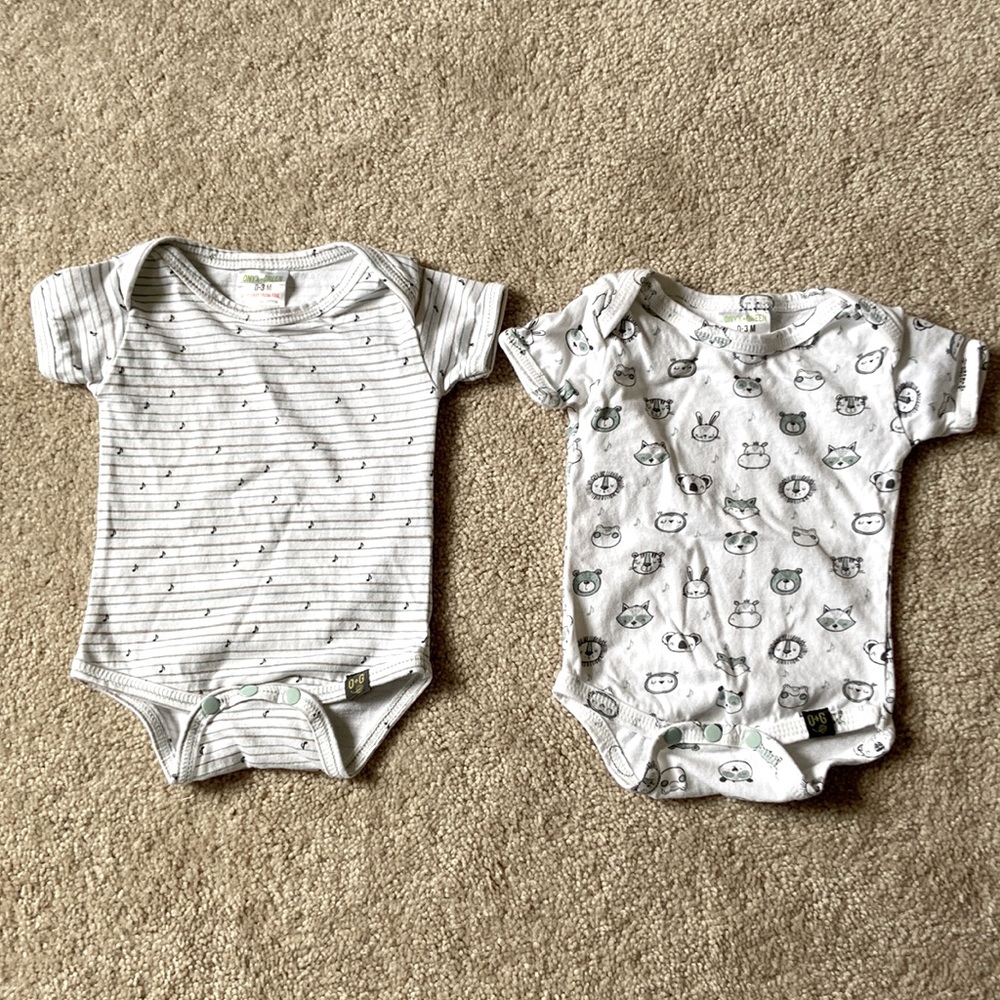 Set of 2 Music Themed Onsies by Onxy + Green